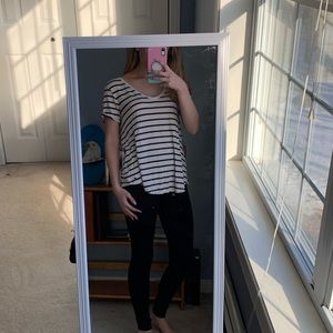🔥3/$10 // AEO // Staple B&W Striped T-Shirt